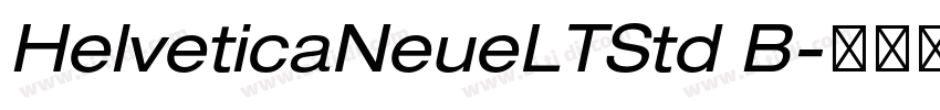 HelveticaNeueLTStd B字体转换